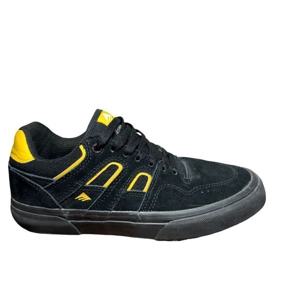 Men’s Emerica skate shoes size 7 black womens 8.5 - Picture 1 of 5